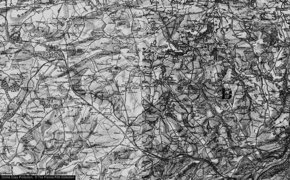 Old Map of East Kimber, 1895 in 1895