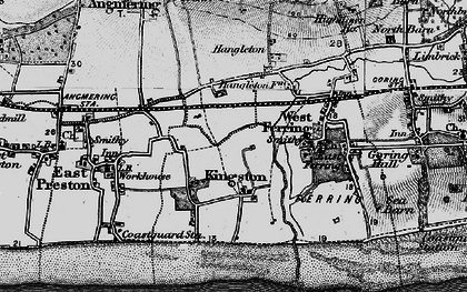 Old map of East Kingston in 1895