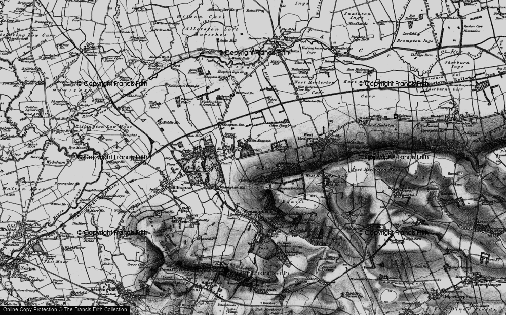 Old Map of East Knapton, 1898 in 1898