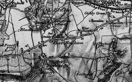Old map of East Knighton in 1897