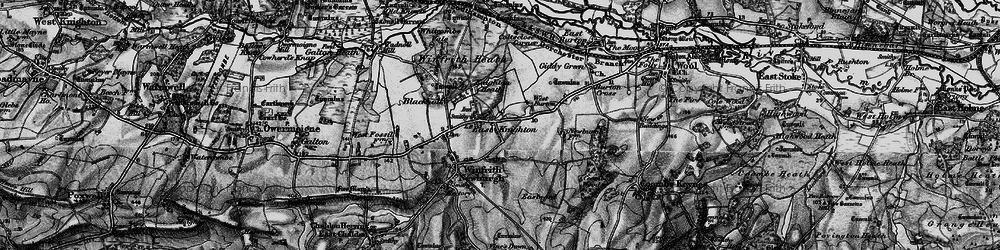 Old map of East Knighton in 1897