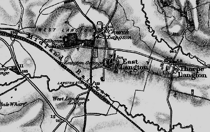 Old map of East Langton in 1898