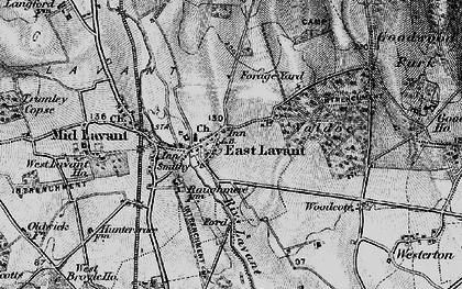 Old map of Lavant in 1895
