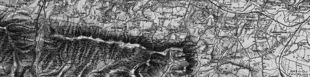 Old map of Woolavington Down in 1895