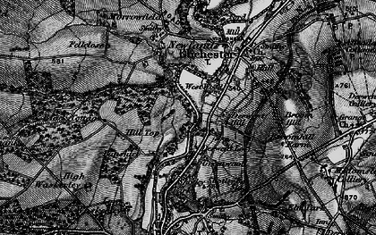 Old map of East Law in 1898