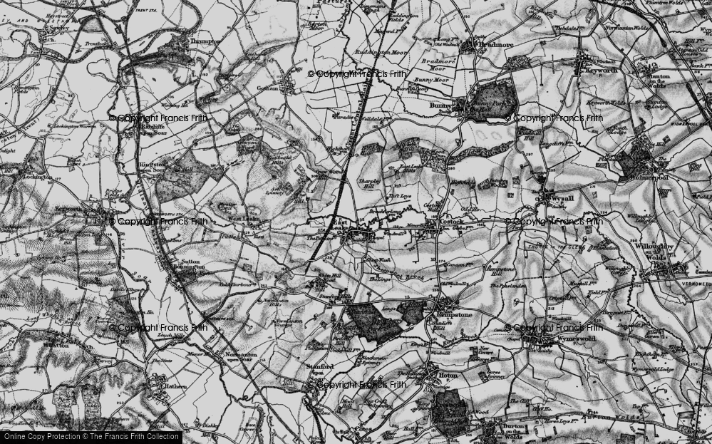 Old Map of East Leake, 1899 in 1899