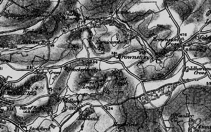 Old map of Ayleston Cross in 1897