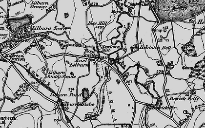 Old map of Lilburn Pond in 1897