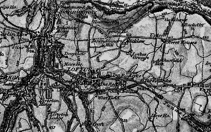 Old map of East Loftus in 1898