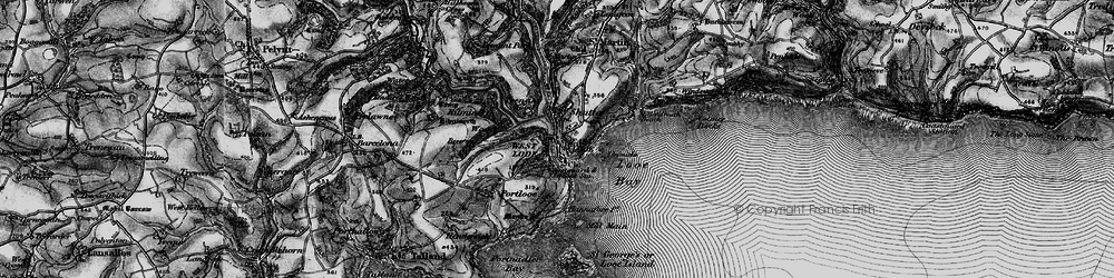 Old map of East Looe in 1896