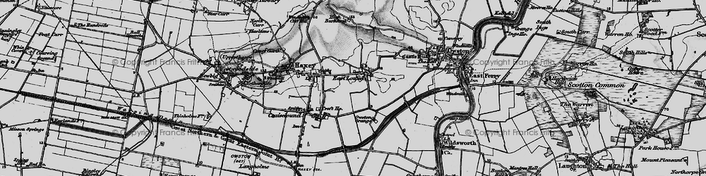 Old map of East Lound in 1895