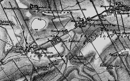 Old map of East Lutton in 1898