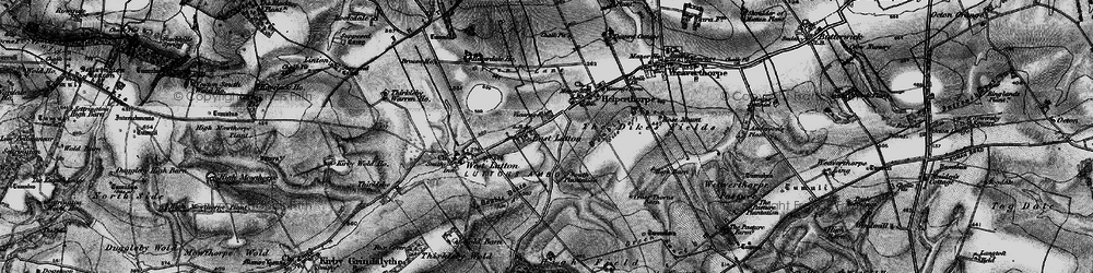 Old map of East Lutton in 1898