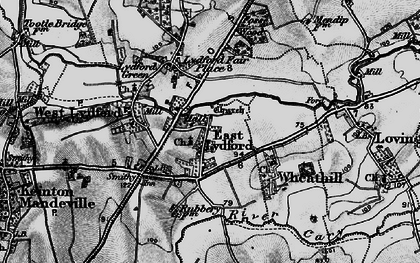 Old map of East Lydford in 1898