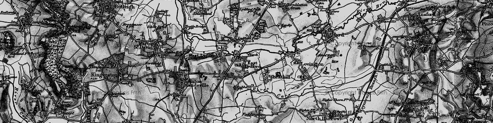 Old map of East Lydford in 1898