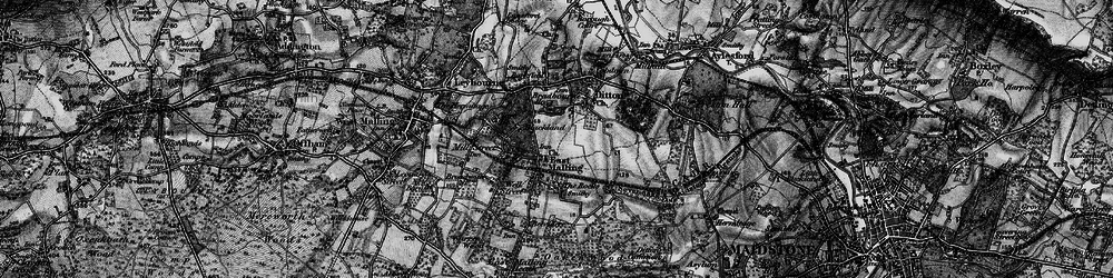 Old map of East Malling in 1895