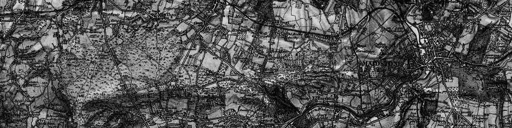 Old map of East Malling Heath in 1895