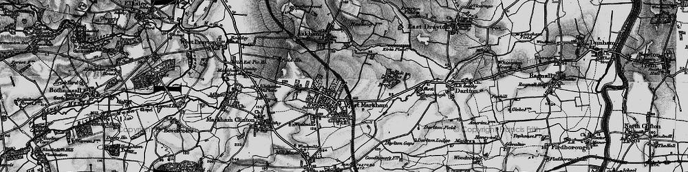 Old map of East Markham in 1899