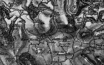 Old map of East Meon in 1895