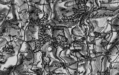 Old map of Allen's Down in 1898
