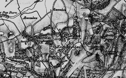 Old map of Whitmore Bottom in 1895
