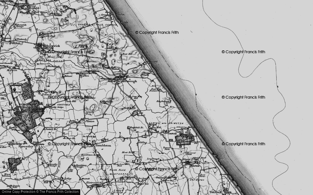 Old Map of East Newton, 1897 in 1897