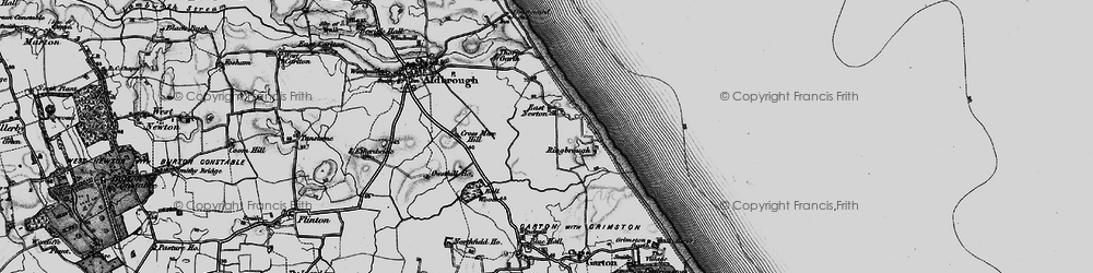 Old map of East Newton in 1897