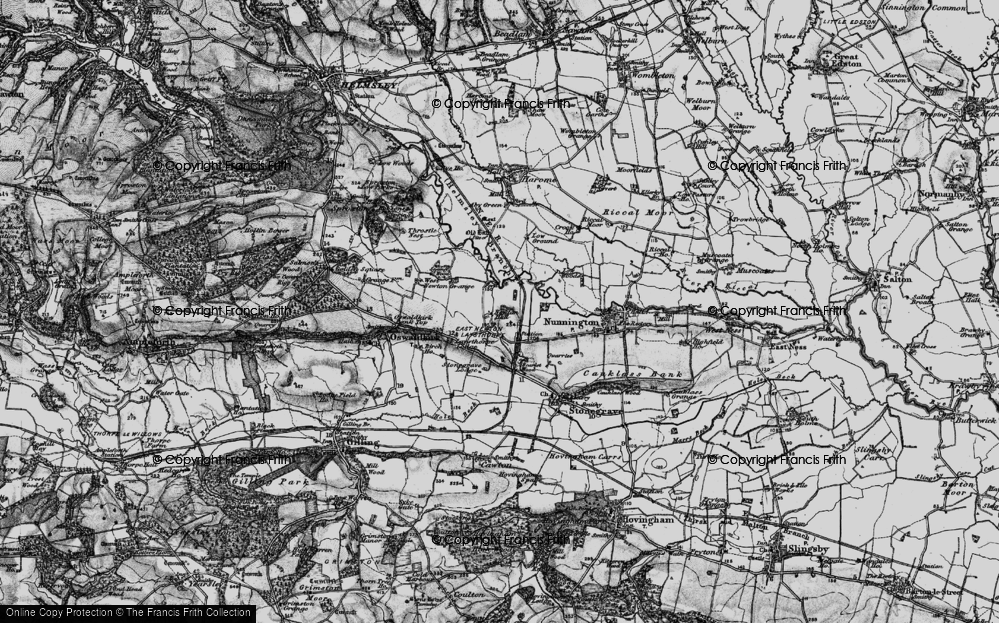 Old Map of East Newton, 1898 in 1898