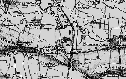 Old map of East Newton in 1898