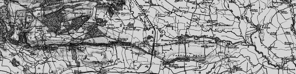 Old map of East Newton in 1898