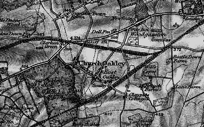 Old map of East Oakley in 1895