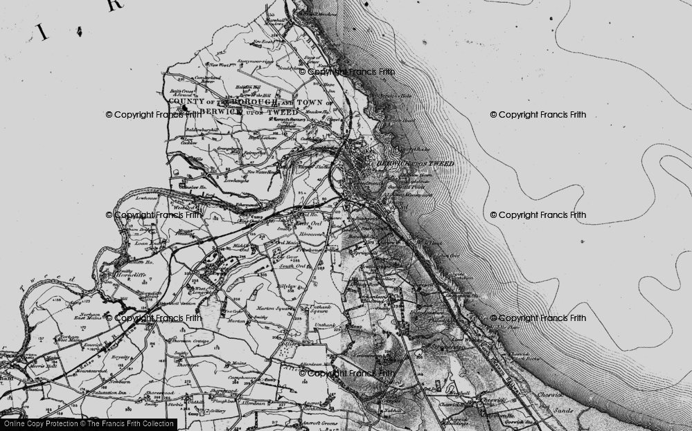 Old Map of East Ord, 1897 in 1897