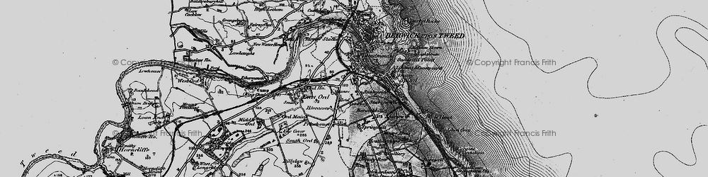 Old map of East Ord in 1897