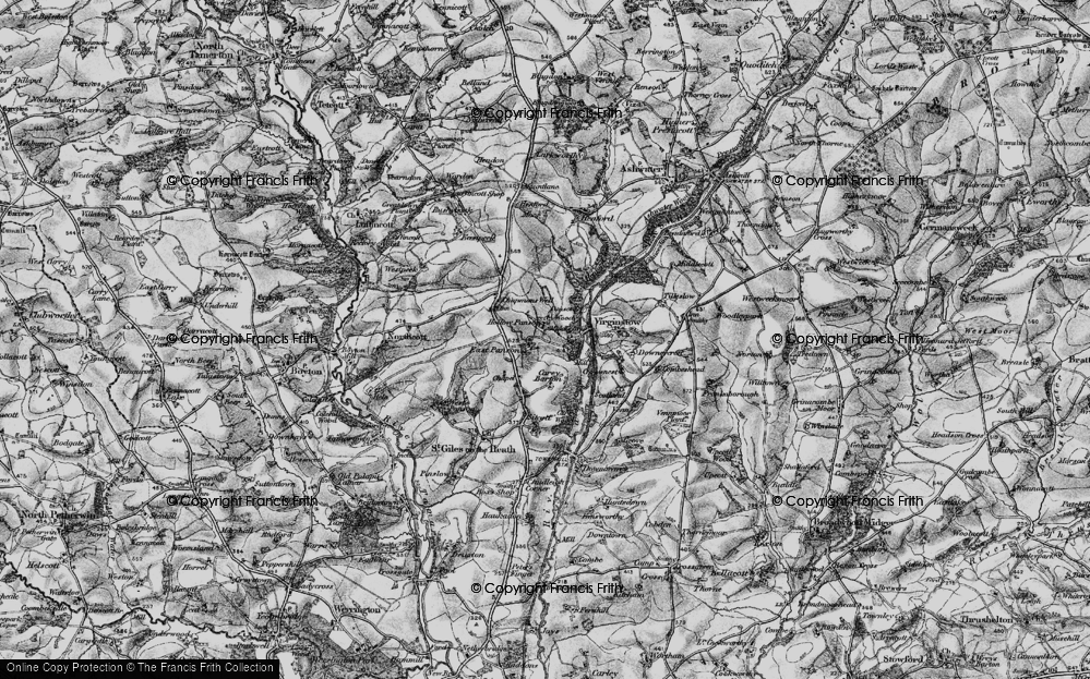 Old Map of East Panson, 1895 in 1895