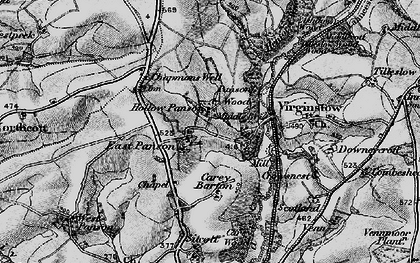 Old map of East Panson in 1895