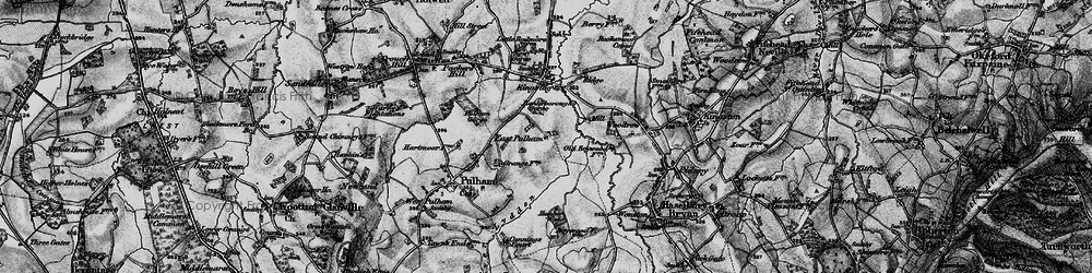 Old map of East Pulham in 1898