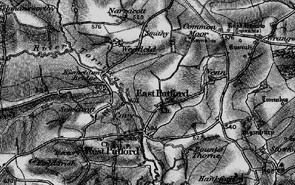 Old map of East Putford in 1895