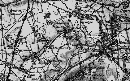 Old map of East Rainton in 1898