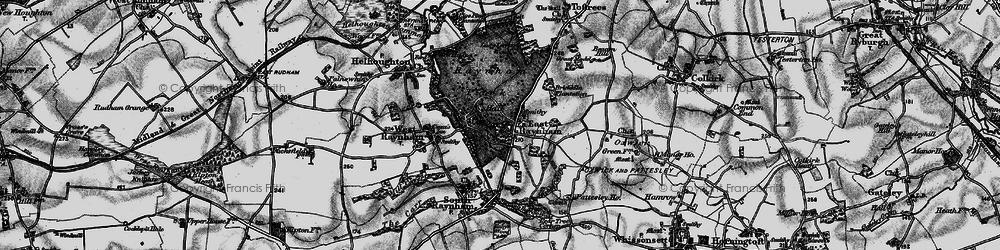 Old map of East Raynham in 1898
