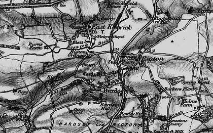 Old map of East Rigton in 1898