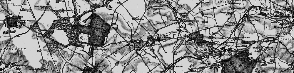Old map of East Rudham in 1898