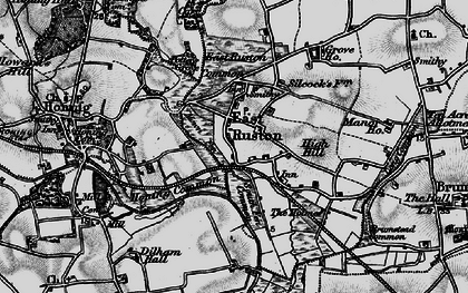 Old map of East Ruston in 1898