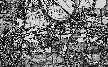 Old map of East Sheen in 1896