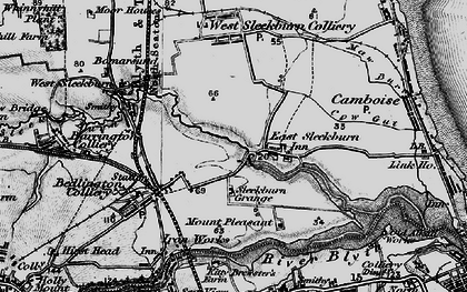 Old map of East Sleekburn in 1897