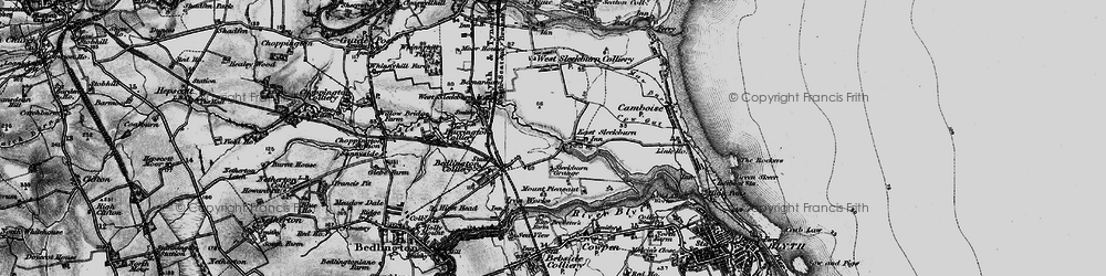 Old map of East Sleekburn in 1897