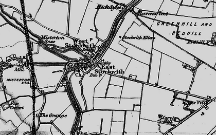 Old map of East Stockwith in 1895