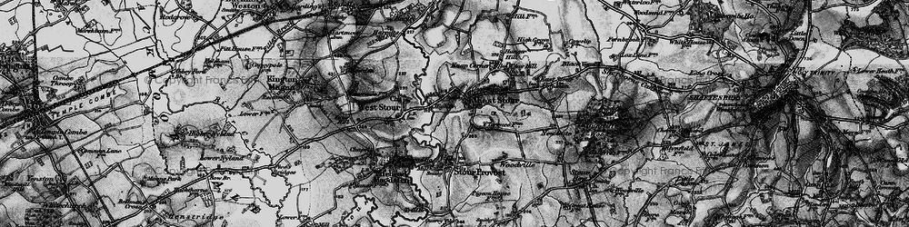 Old map of East Stour in 1898