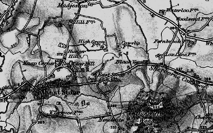 Old map of East Stour Common in 1898