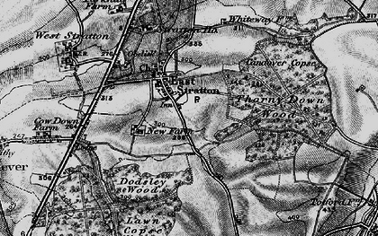 Old map of East Stratton in 1895