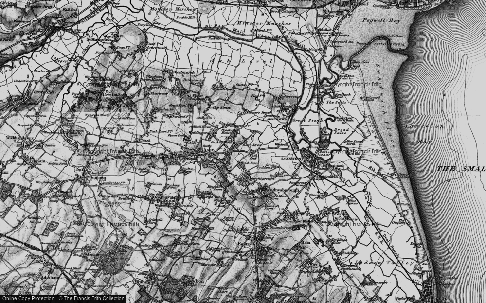 Old Map of East Street, 1895 in 1895